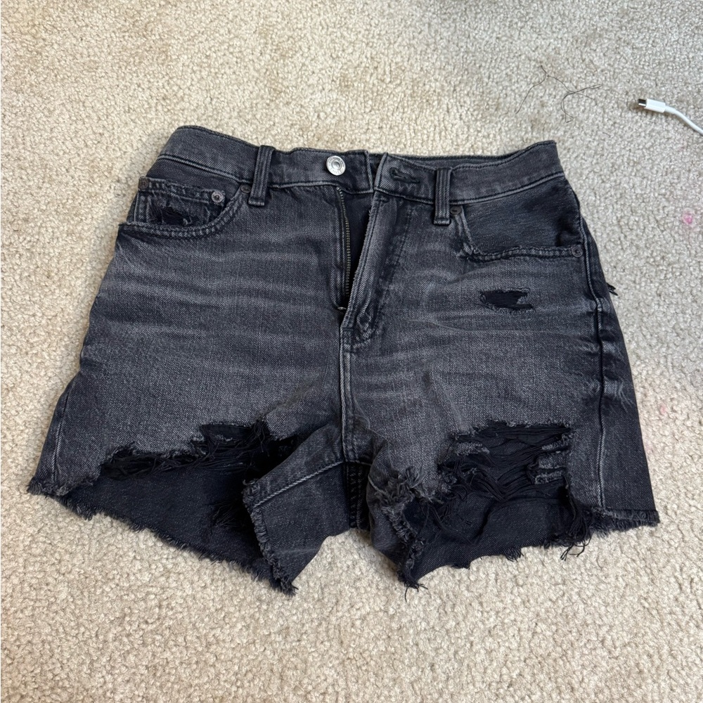 American Eagle Black Denim Shorts